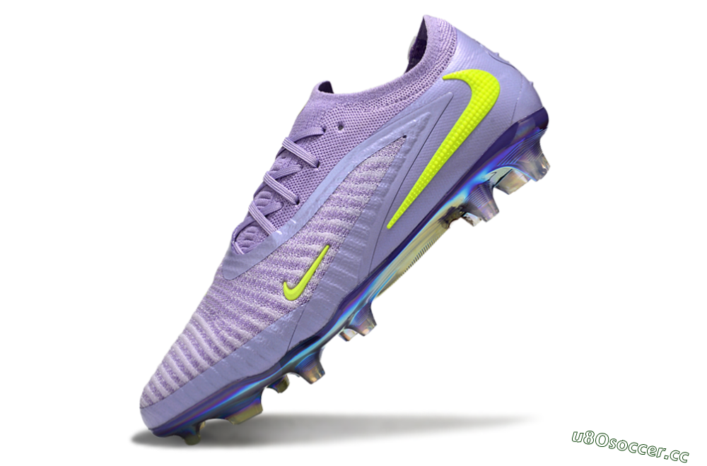 Men's Nike Phantom 6 Low Elite FG Firm Ground Low-Tops Football Boots - Purple/Yellow/Gold 5