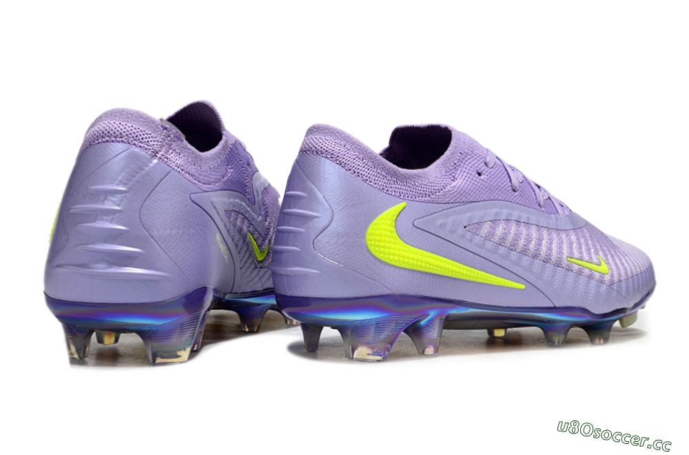Men's Nike Phantom 6 Low Elite FG Firm Ground Low-Tops Football Boots - Purple/Yellow/Gold 6