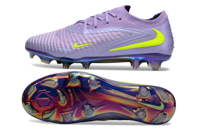 Men's Nike Phantom 6 Low Elite FG Firm Ground Low-Tops Football Boots - Purple/Yellow/Gold