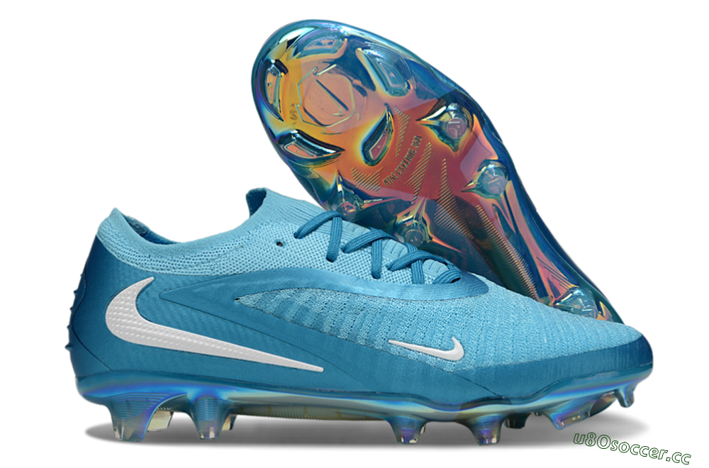 Men's Nike Phantom 6 Low Elite FG Firm Ground Low-Tops Football Boots - Jade/White/Gold 2