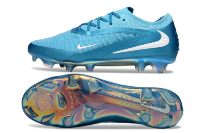 Men's Nike Phantom 6 Low Elite FG Firm Ground Low-Tops Football Boots - Jade/White/Gold