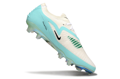 Men's Nike Phantom 6 Low Elite FG Firm Ground Low-Tops Football Boots - Beige/Jade/Gold