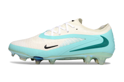Men's Nike Phantom 6 Low Elite FG Firm Ground Low-Tops Football Boots - Beige/Jade/Gold