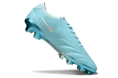 Men's Nike Tiempo Legend 10 Elite FG Firm Ground Low-Tops Football Boots - Jade/Silver
