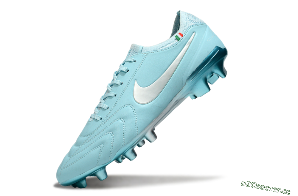 Men's Nike Tiempo Legend 10 Elite FG Firm Ground Low-Tops Football Boots - Jade/Silver 5