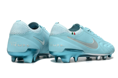 Men's Nike Tiempo Legend 10 Elite FG Firm Ground Low-Tops Football Boots - Jade/Silver