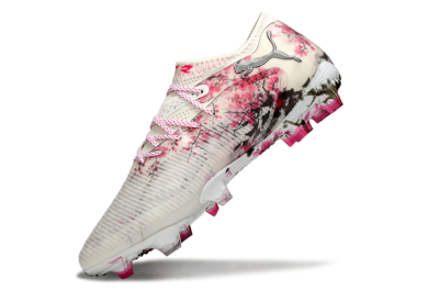 Men's Puma Future 8 Ultimate FG Firm Ground Low-Tops Football Boots - Beige/Pink/Brown