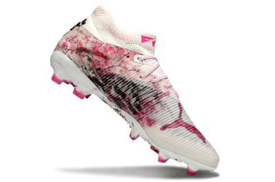 Men's Puma Future 8 Ultimate FG Firm Ground Low-Tops Football Boots - Beige/Pink/Brown