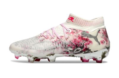 Men's Puma Future 8 Ultimate FG Firm Ground Low-Tops Football Boots - Beige/Pink/Brown