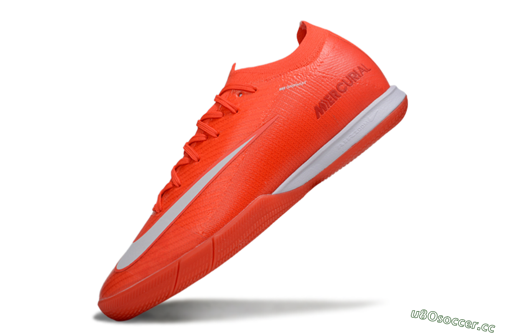 Men's Nike Air Zoom Mercurial Vapor 16 Elite IC Indoor & Futsal Low-Tops Football Shoes - Red/White 5
