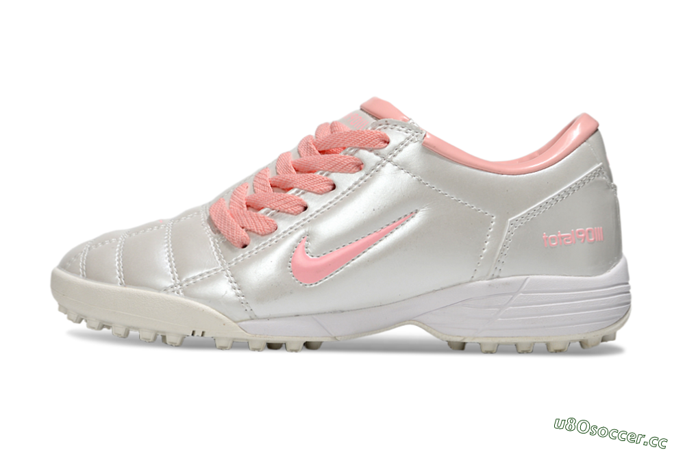 Unisex Nike Total 90 III TF Artificial Turf Low-Tops Football Shoes - Beige/Pink/White 0