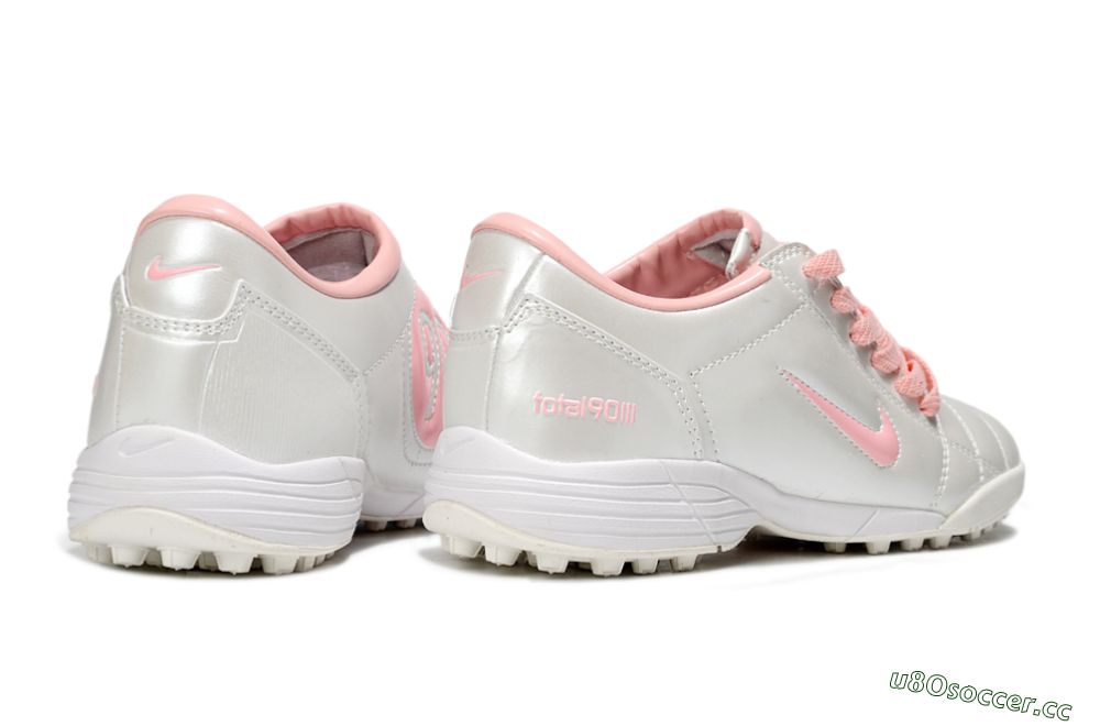 Unisex Nike Total 90 III TF Artificial Turf Low-Tops Football Shoes - Beige/Pink/White 6