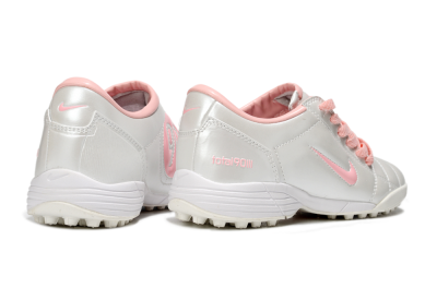 Unisex Nike Total 90 III TF Artificial Turf Low-Tops Football Shoes - Beige/Pink/White