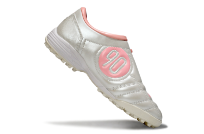 Unisex Nike Total 90 III TF Artificial Turf Low-Tops Football Shoes - Beige/Pink/White