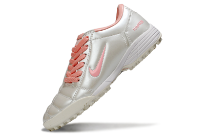 Unisex Nike Total 90 III TF Artificial Turf Low-Tops Football Shoes - Beige/Pink/White