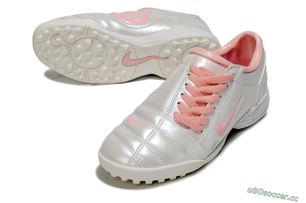 Unisex Nike Total 90 III TF Artificial Turf Low-Tops Football Shoes - Beige/Pink/White 3