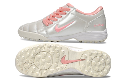 Unisex Nike Total 90 III TF Artificial Turf Low-Tops Football Shoes - Beige/Pink/White