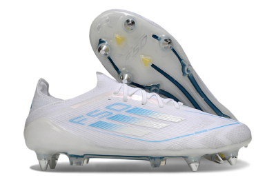 Men's Adidas F50 Elite SG Soft Ground Low-Tops Football Boots - White/Blue