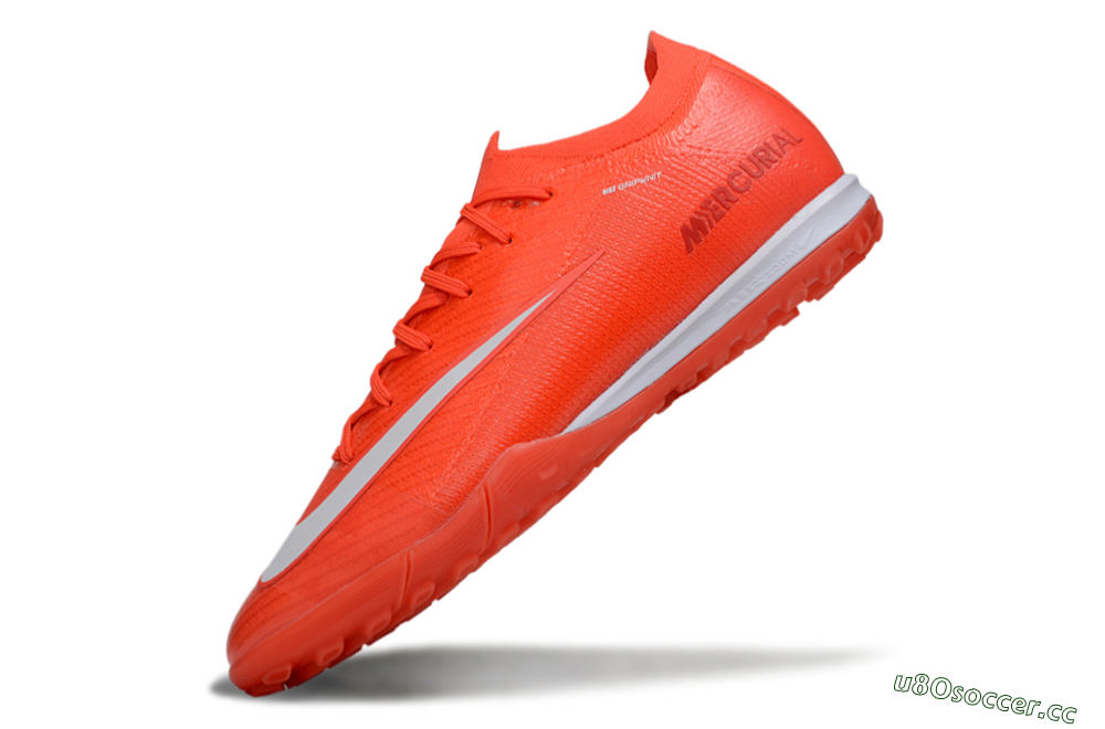 Unisex Nike Air Zoom Mercurial Vapor 16 Elite TF Artificial Turf Low-Tops Football Shoes - Red/White 5