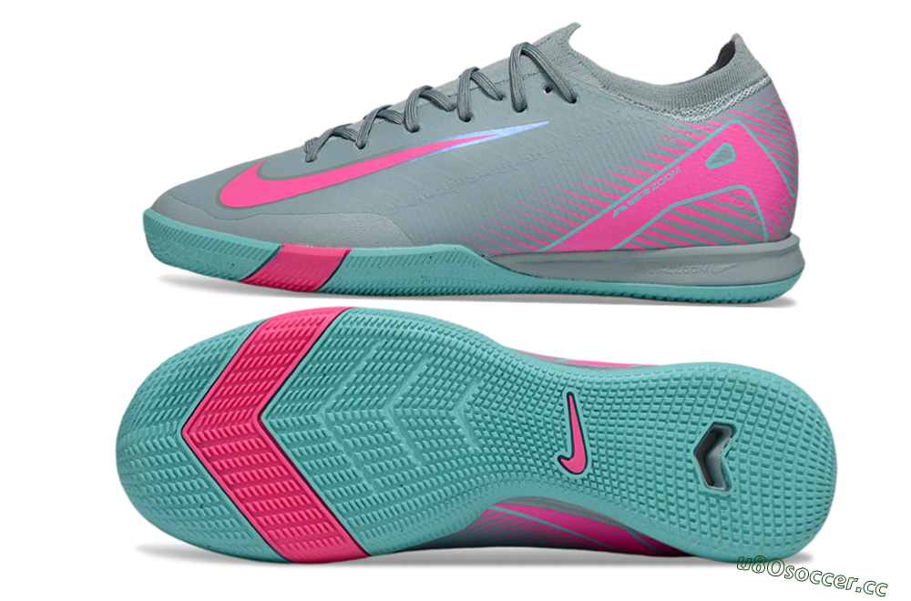 Unisex Nike Air Zoom Mercurial Vapor 16 Elite IC Indoor & Futsal Low-Tops Football Shoes - Blue/Pink/White 1