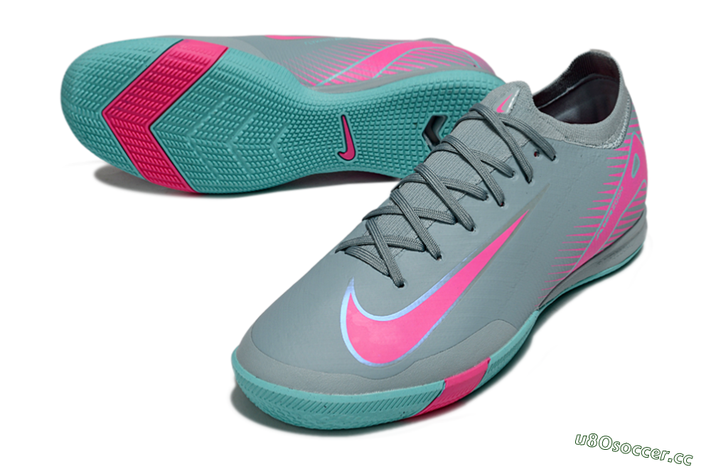 Unisex Nike Air Zoom Mercurial Vapor 16 Elite IC Indoor & Futsal Low-Tops Football Shoes - Blue/Pink/White 3