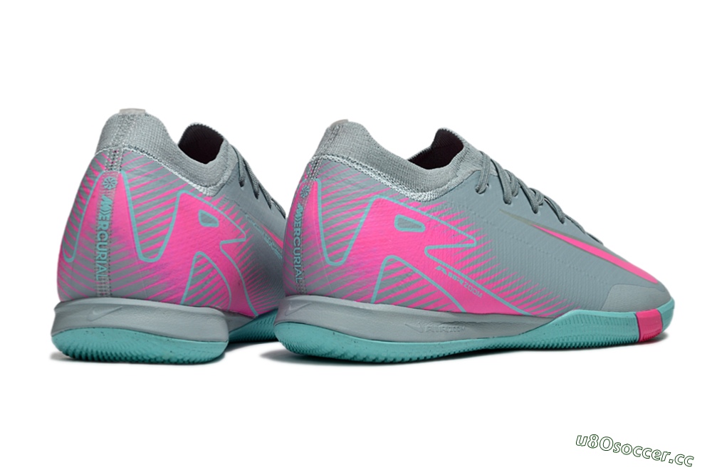 Unisex Nike Air Zoom Mercurial Vapor 16 Elite IC Indoor & Futsal Low-Tops Football Shoes - Blue/Pink/White 6