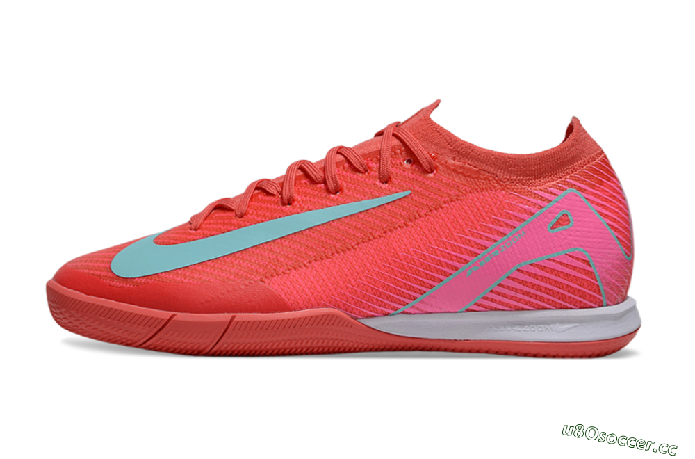 Unisex Nike Air Zoom Mercurial Vapor 16 Elite IC Indoor & Futsal Low-Tops Football Shoes - Red/Jade/White 0
