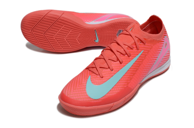 Unisex Nike Air Zoom Mercurial Vapor 16 Elite IC Indoor & Futsal Low-Tops Football Shoes - Red/Jade/White