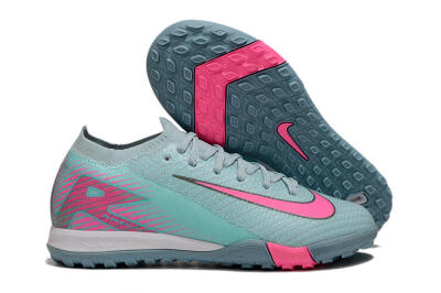 Kids Nike Air Zoom Mercurial Vapor 16 Elite TF Artificial Turf Low-Tops Football Shoes - Jade/Pink/White
