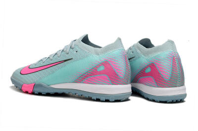 Kids Nike Air Zoom Mercurial Vapor 16 Elite TF Artificial Turf Low-Tops Football Shoes - Jade/Pink/White