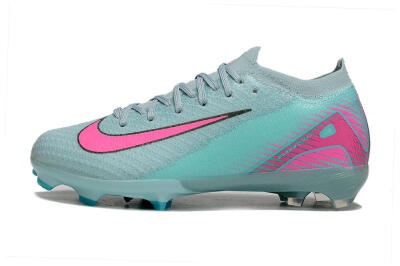 Kids Nike Air Zoom Mercurial Vapor 16 Elite FG Firm Ground Low-Tops Football Boots - Jade/Pink/White