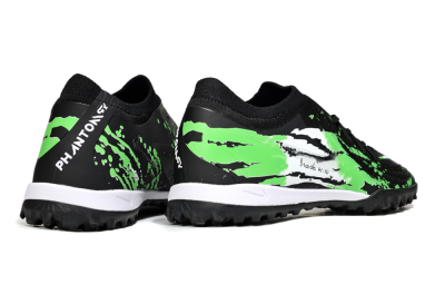Men's Nike Phantom GX 2 Elite TF Artificial Turf Low-Tops Football Shoes - Black/Green/White
