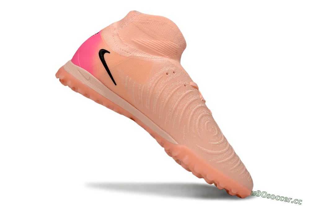 Men's Nike Phantom Luna Elite TF Artificial Turf High-Tops Football Shoes - Pink/Black 4