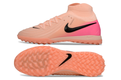 Men's Nike Phantom Luna Elite TF Artificial Turf High-Tops Football Shoes - Pink/Black