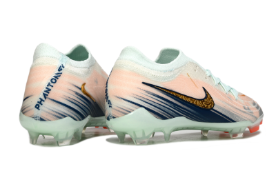 Men's Nike Phantom GX 2 Elite FG Firm Ground Low-Tops Football Boots - Pink/Blue/Gold