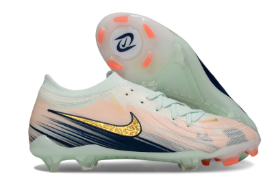 Men's Nike Phantom GX 2 Elite FG Firm Ground Low-Tops Football Boots - Pink/Blue/Gold