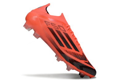 Men's Adidas F50 Elite FG Firm Ground Low-Tops Football Boots - Red/Black/Silver