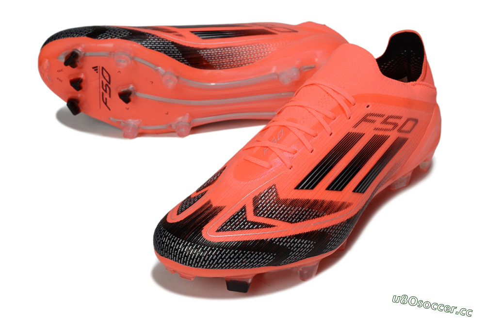 Men's Adidas F50 Elite FG Firm Ground Low-Tops Football Boots - Red/Black/Silver 3