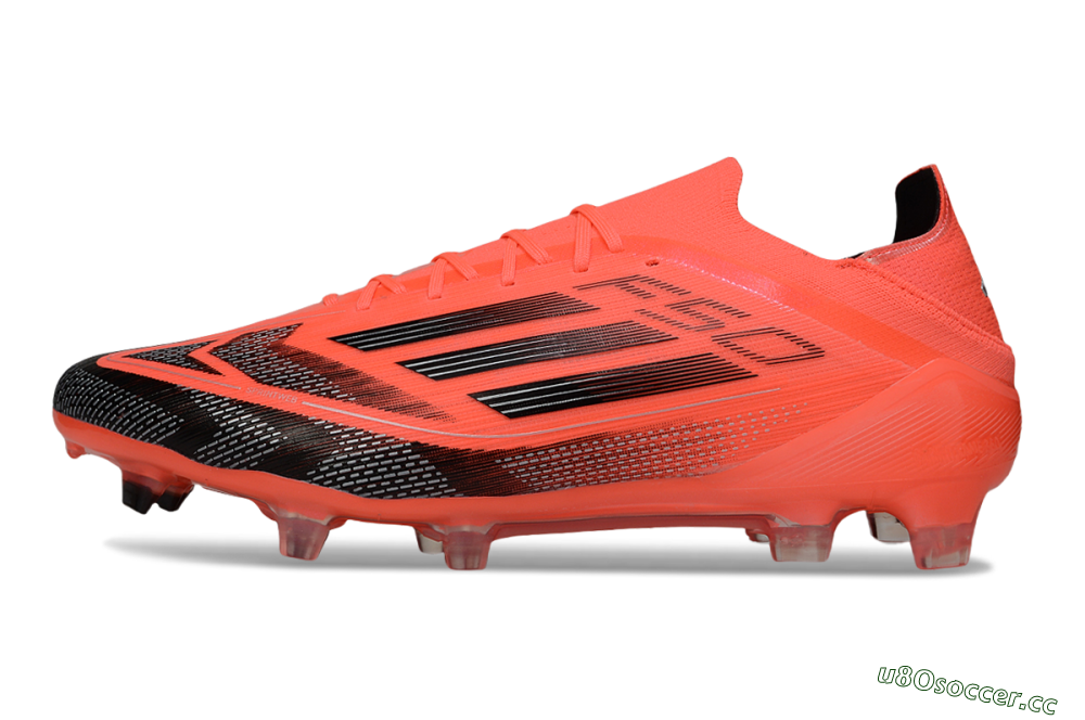 Men's Adidas F50 Elite FG Firm Ground Low-Tops Football Boots - Red/Black/Silver 0