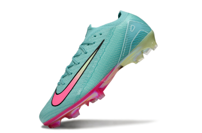Unisex Nike Air Zoom Mercurial Vapor 16 Elite FG Firm Ground Low-Tops Football Boots - Jade/Pink/Yellow