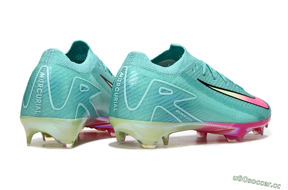 Unisex Nike Air Zoom Mercurial Vapor 16 Elite FG Firm Ground Low-Tops Football Boots - Jade/Pink/Yellow 6
