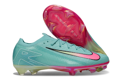 Unisex Nike Air Zoom Mercurial Vapor 16 Elite FG Firm Ground Low-Tops Football Boots - Jade/Pink/Yellow