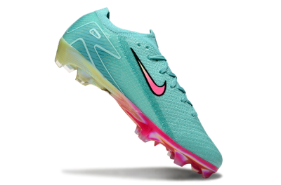 Unisex Nike Air Zoom Mercurial Vapor 16 Elite FG Firm Ground Low-Tops Football Boots - Jade/Pink/Yellow