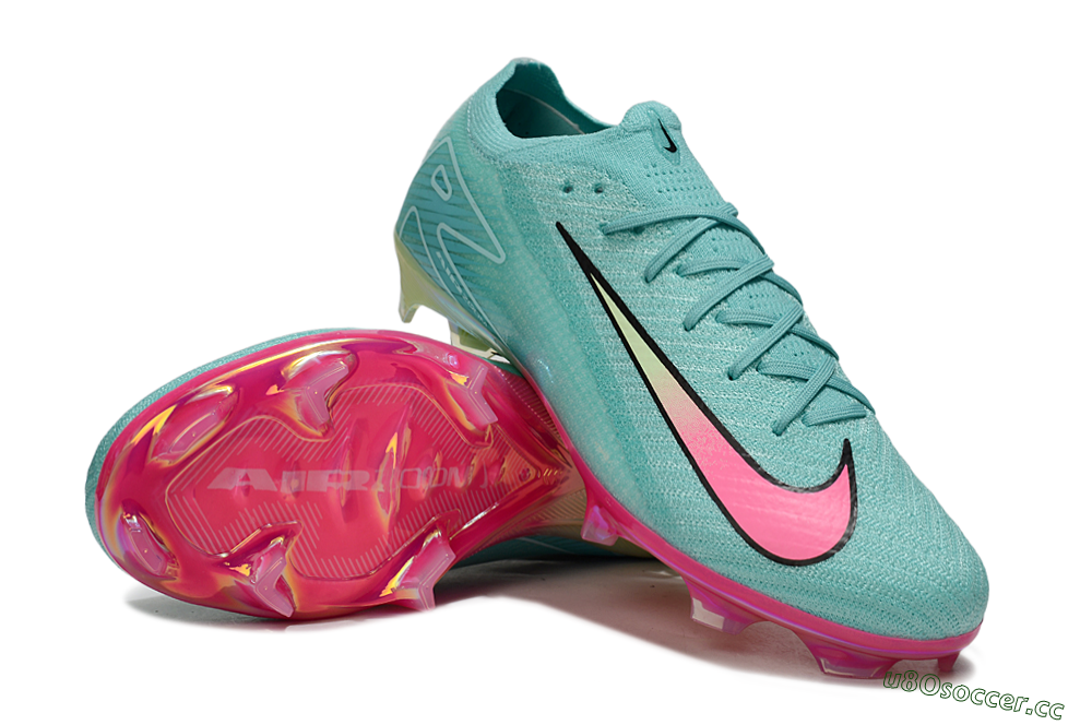 Unisex Nike Air Zoom Mercurial Vapor 16 Elite FG Firm Ground Low-Tops Football Boots - Jade/Pink/Yellow 3