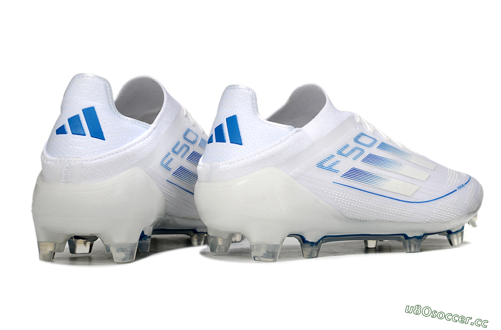 Men's Adidas F50 Elite FG Firm Ground Low-Tops Football Boots - White/Blue 6