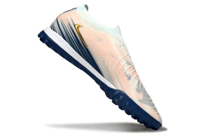 Men's Nike Phantom GX 2 Elite TF Artificial Turf Low-Tops Football Shoes - Pink/Blue/Gold