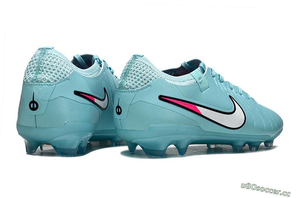 Unisex Nike Tiempo Legend 10 Elite FG Firm Ground Low-Tops Football Boots - Jade/White/Pink 7