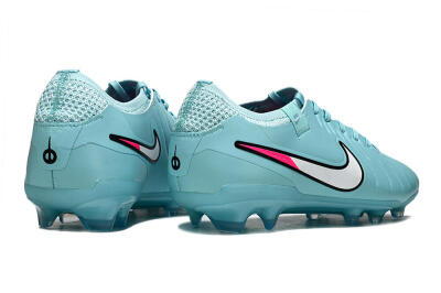 Unisex Nike Tiempo Legend 10 Elite FG Firm Ground Low-Tops Football Boots - Jade/White/Pink