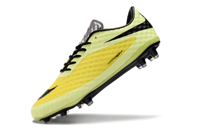 Men's Nike Hypervenom Phantom FG Firm Ground Low-Tops Football Boots - Yellow/Black/Silver