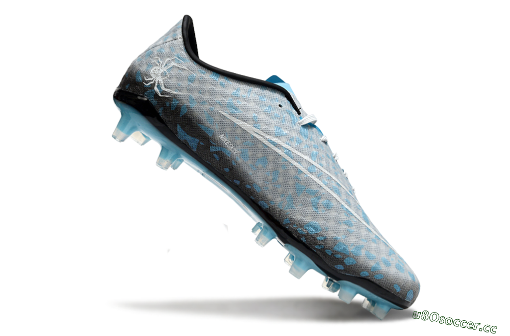 Unisex Nike Hypervenom Phantom FG Firm Ground Low-Tops Football Boots - Grey/White/Blue 4